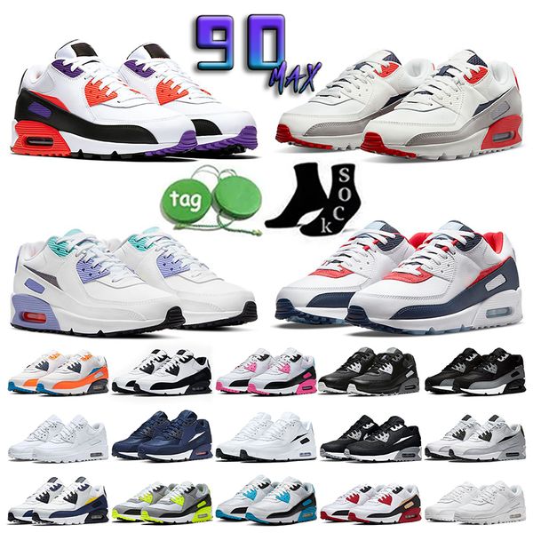 

2023 outdoor sports shoes men women sneaker classic 90 running qs shoes infrared south beach sports trainer cushion surface breathable shoes