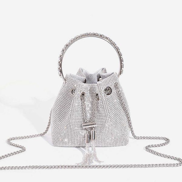

shoulder bags diamond tote bag female designer bag diamond bucket bags studded tassel hand luxurys handbag quality messenger bags purse