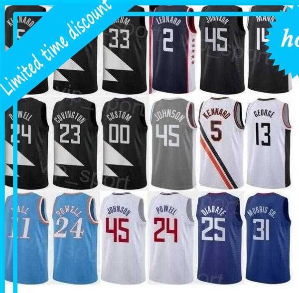 

mens womens youth la''clippers''custom 25 moussa diabate paul 13 george kawhi 2''leonard 11 john wall 24 norma, Black;red