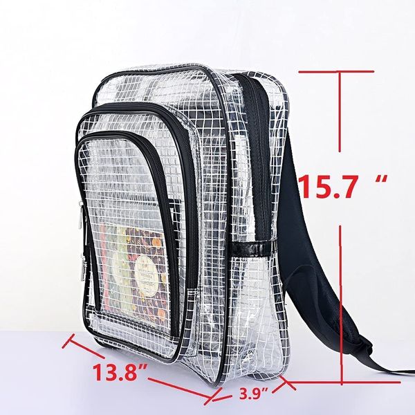 

15.7 inch esd anti-static clear pvc backpack,cleanroom engineer tool bag computer bag engineer put computer tool working in semiconductor cl