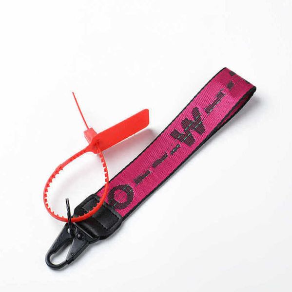 

white offs luxury key rings brand keychains clear rubber jelly letter print keys ring fashion men women canvas keychain camera pendant belt, Slivery;golden