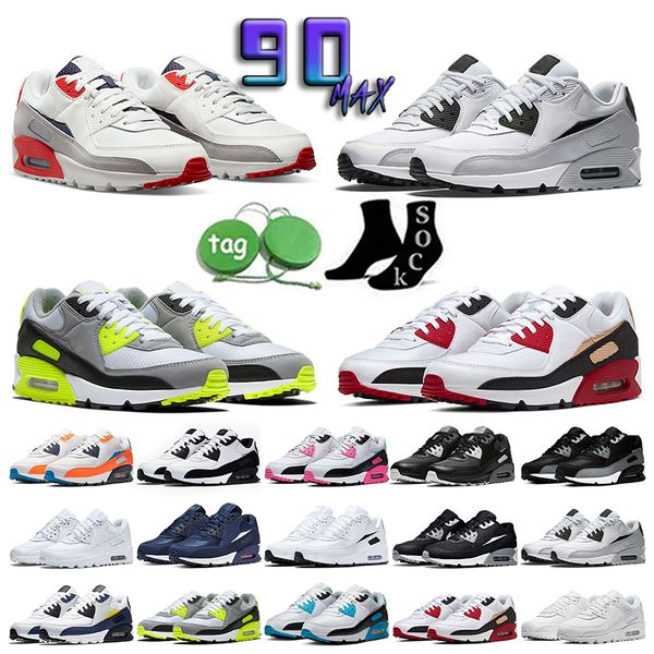 

designer 90 running shoes men sneakers 90s women chaussures solar flare pn dust safety orange sail unc outdoor sport mens trainers 36-47