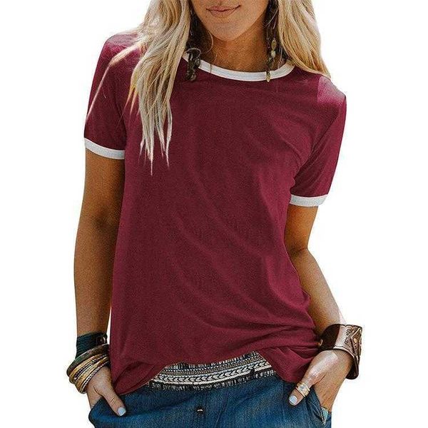

wholesale solid color loose t shirt womens stretch fabric printing, White