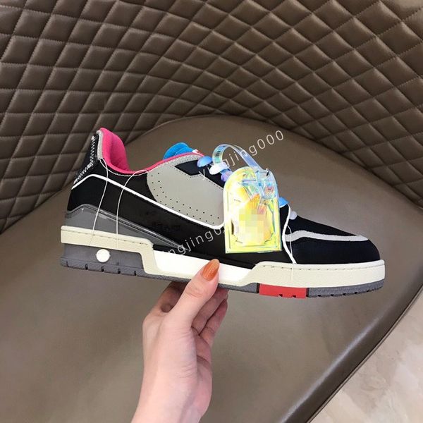 

2023 breathable men's boots casual sports sneakers mixed colors patchwork lace-up waterproof round canvas shoes size38-44, Black