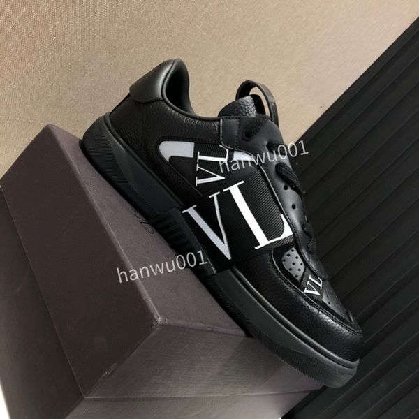 

2023 brand calfskin dress shoes custom sneakers shoes men outdoor trainers comfort platform skateboard walking new size35-44, Black