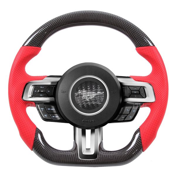 

car steering wheels car accessories custom carbon fiber steering wheel for ford mustang 20 16-20 18