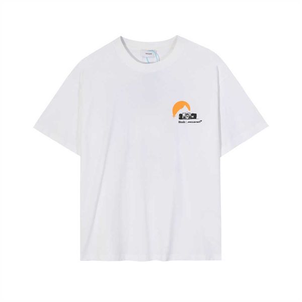 

men's t-shirts rhude mclaren t shirt summer tee women summer fashion loose oversize t-shirt letter print tees male streetwear vintage c, White;black