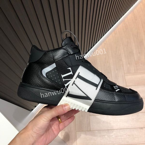 

designer casual dress shoes men women calfskin shoes vintage suede sneakers reflective trainer platform sneaker patchwork leisure shoe, Black