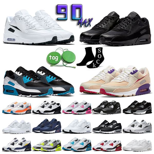 

2023 size 13 90s shoes men women airmaxs surplus cushion 90 running shoe triple black white x wolf grey michigan radiant airs red pastel vol