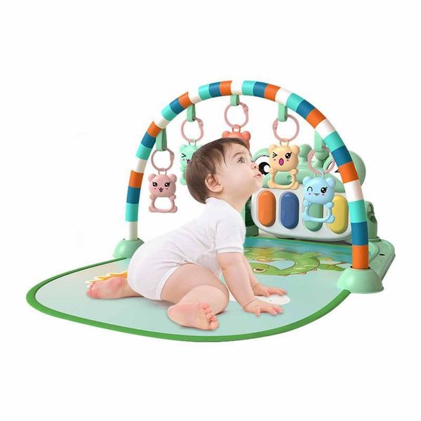 Drums Percussion Baby Play Mats Funny Piano Tummy Time Toy Jungle Musical Early Education Toys For 0 To 3 6 9 12 Months 230209