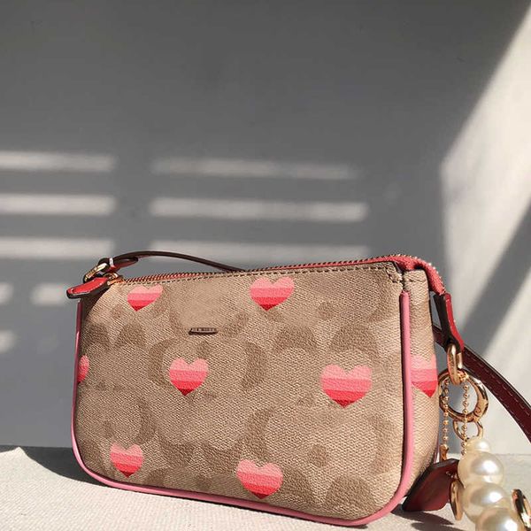 

5a quality coabag mini bags women's crossbody tote designer woman fashion wallet handbag shoulder bag brown bag pink love valentine 230