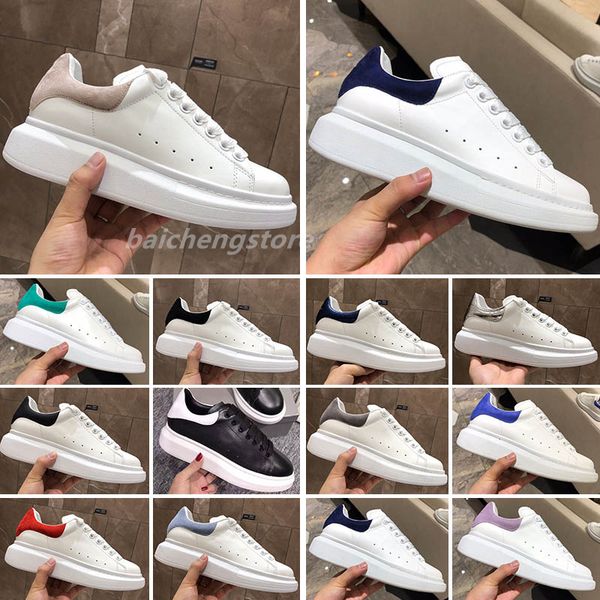 

2023 mens womens leather casual shoes lace up comfort pretty shoes men's trainers daily lifestyle skateboarding shoes size 35-45 b0, White;red