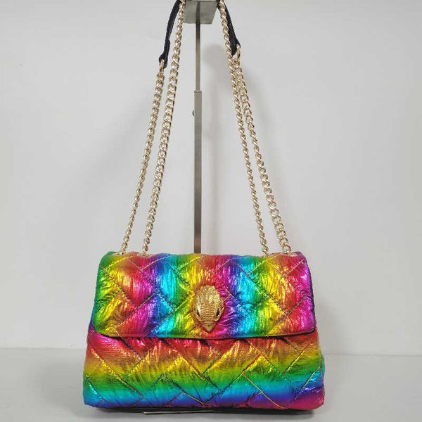 

new shoulder bags eagle head designer bag rainbow color purse handbag splicing lady designers crossbody bags