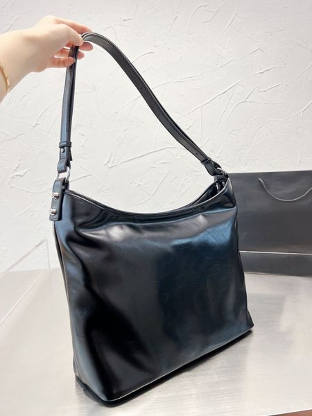 

leather tote bag designer shoulder bag women crossbody bag fashion black handbag wallet smooth fabric 2 colors