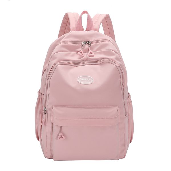 

school bags female pink backpack kawaii women nylon bag teenage girl backpacks fashion ladies satchel drop 230210