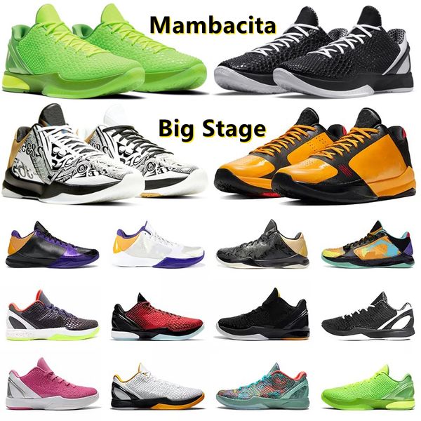 

6 5 proto mambacita mens basketball shoes grinch black del sol bhm 6s all-star big stage alternate bruce lee chaos dark night prelude 5s men