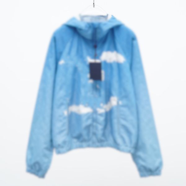 

21fw paris italy 3d hoodies blue jackets double side casual street fashion pockets warm men women couple outwear 888, Black;brown
