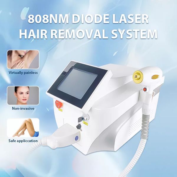

beauty items wholesale 808nm triple wavelength diode laser skin rejuvenation machine hair removal handles