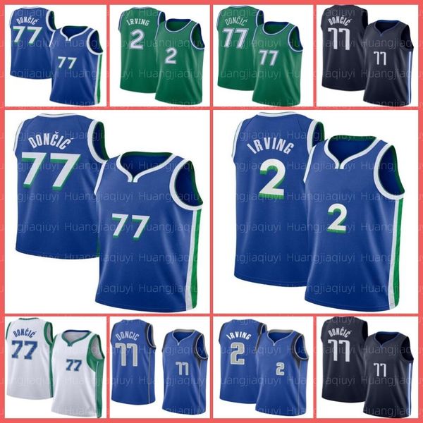 

luka doncic basketball 77 dalla irving 2 kyrie maverick jersey, Black;red