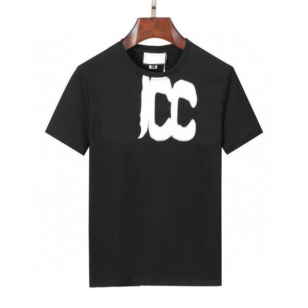 

men's plus tees & polos round neck embroidered and printed polar style summer wear with street pure cotton t-shirts anwd, Black;brown