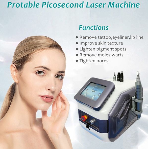 

picosecond nd yag laser skin mole removar machine pico second tattoo removal equipment, Black
