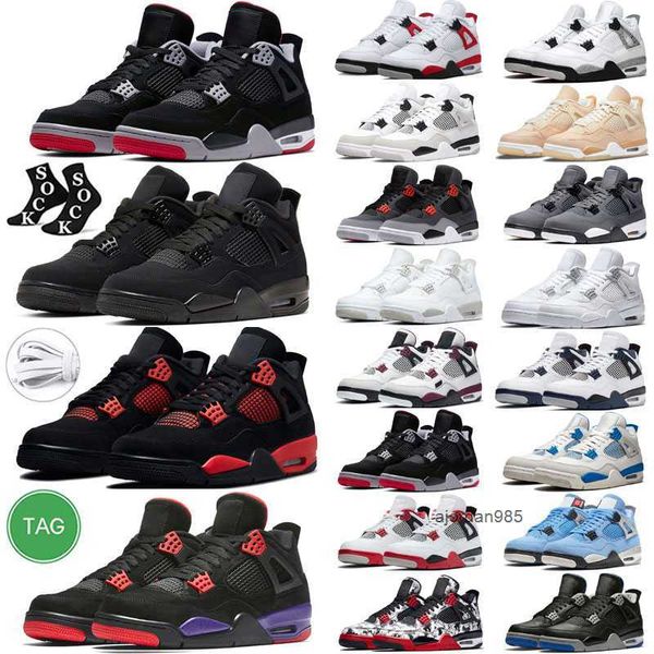 

2023 jumpman 4s red thunder designer shoes mens womens 4 sail infrared university blue military black cat tinker cool grey white cement