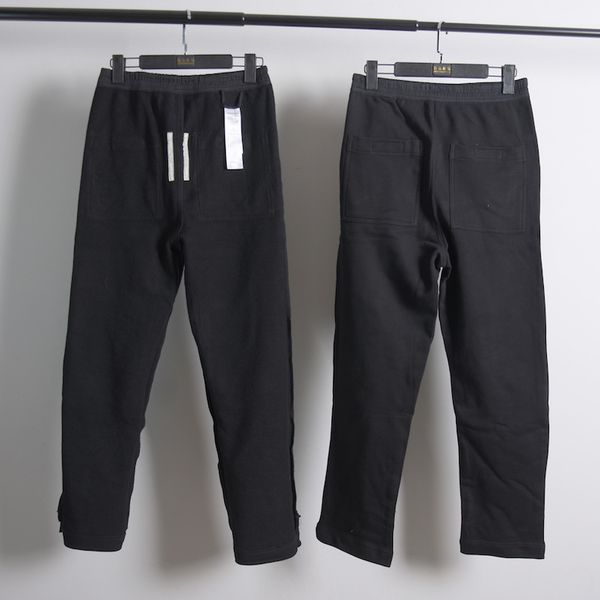 

high street rick men pants loose pants oversized men clothing owens cotton track pants men cargo black pants streetwear