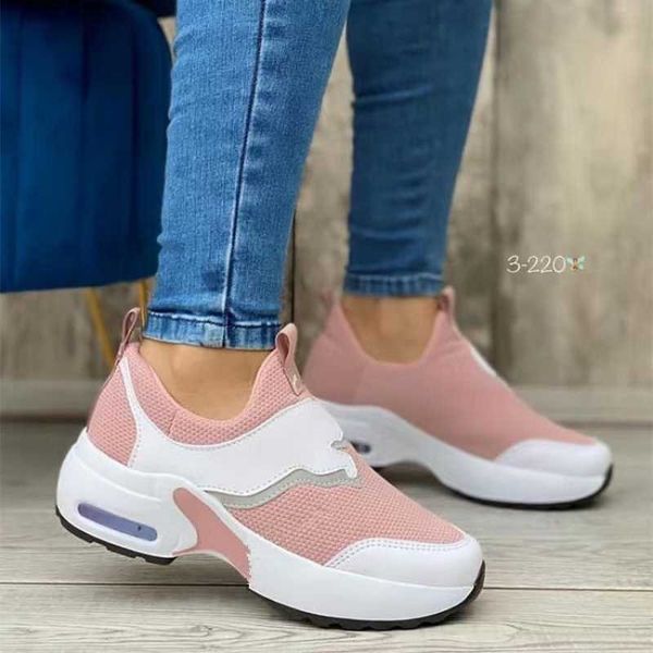 

dress shoes women casual shoes fashion breathable walking mesh flat shoes woman white sneakers women 2022 tenis feminino female shoe g230209, Black