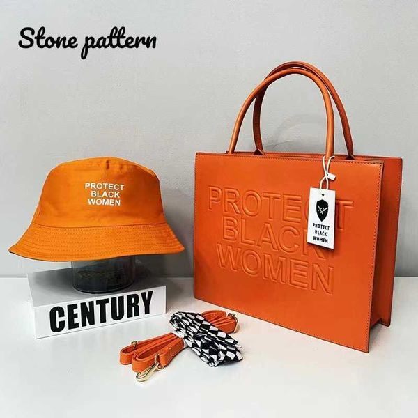 

totes bags ladies leather protect black people bag women set bucket hat 2023 luxury tote handbags for purse and 230210