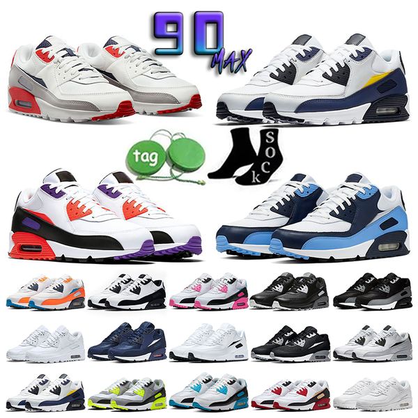 

men running shoes 90 gundam cushion surface breathable sports running shoes man's 90s white blue red mens athletic sneakers 36-47