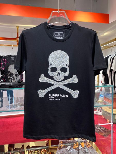 

2023 beautiful mens designer luxury skull t shirts ~ chinese size tshirts ~ mens designer short sleeve t shirts, White;black