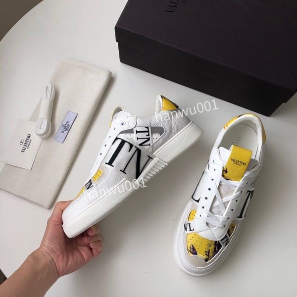 

luxury brand sneakers shoes designer sneaker genuine leather women shoe size35-44, Black