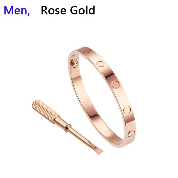 Men Rose aucun diamant CZ