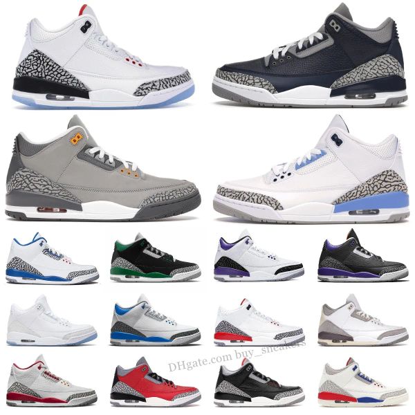 

jumpman 3 3s men basketball shoes cardinal fire red cement black cat desert elephant kumquat a ma maniere pine green sport blue georgetow