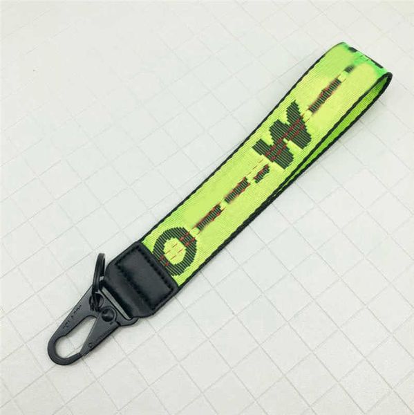 

white luxury offs key rings brand keychains clear rubber jelly letter print keys ring fashion men women canvas keychain camera pendant belt, Silver