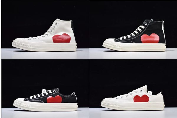 

stars designer all shoe cdg canvas play love with eyes hearts 1970 1970s big eyes beige black classic men women casual skateboard sneakers