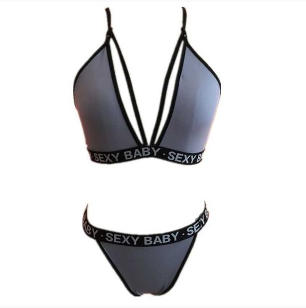 

bikiniyuxiangge new underwear multicolor 3-point uniform temptation bikini swimsuit, Red;black