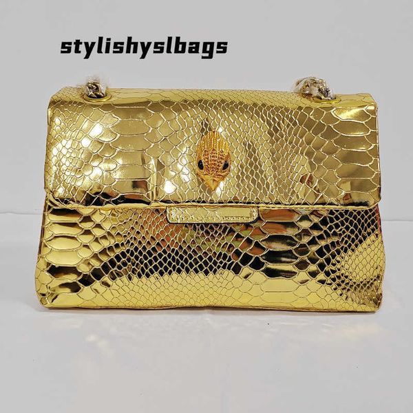 

shoulder bags new serpentine shiny pattern mirror handbag bright colors eagle metal on the front flap women purse cross body shoulder bag 02