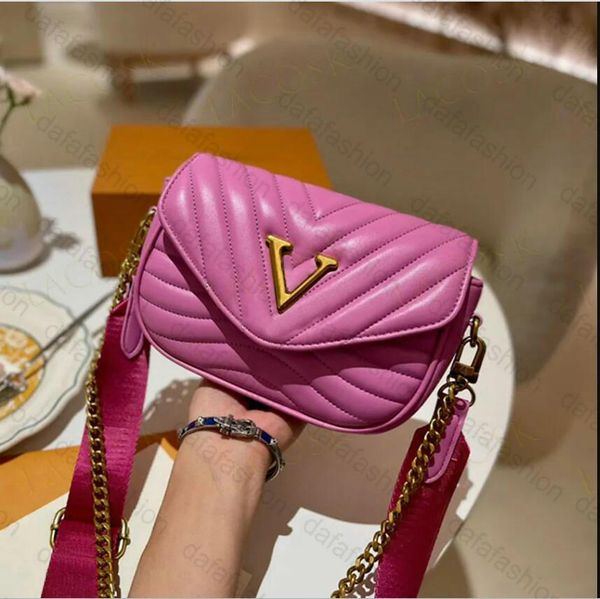 

brand womens shoulder bags leather designer crossbody letter handbags purses double straps hasp flap luxurys bag with box