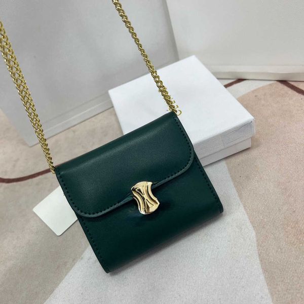 

brand designer change purse card pack handbag sailin new women's leather purses chain multi-function card cow three-fold wallet butterf, Red;black