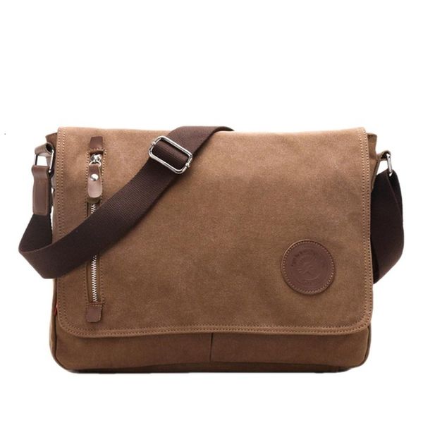 

evening bags canvas korean style crossbody men women fashion messenger large capacity satchel pack lapshoulder 230210
