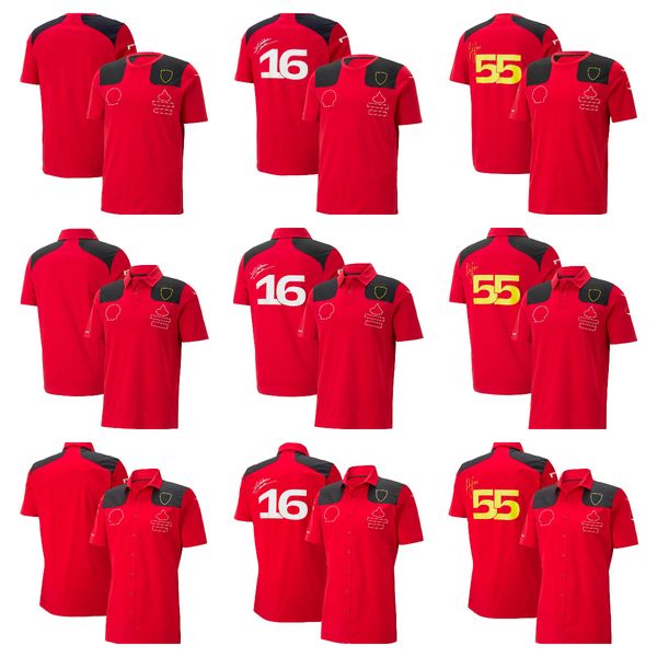 

2023 new f1 team t-shirts formula one polo shirts plus size custom men's shirts