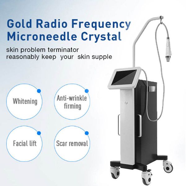 

2023 rf mesotherapy gun machine microneedle skin care tightening anti wrinkle scar radio frequency therapy beauty equipment, Black;white
