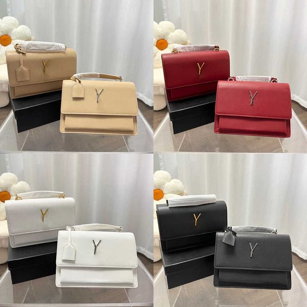 

evening bags new messenger bag designer handbag lady shoulder bags classic simple sunset bag women black square crossbody bags purse 230201