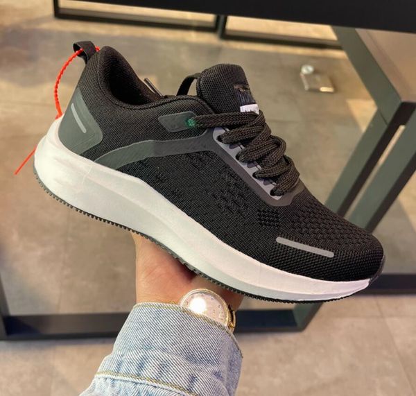 

brand casual sports shoes for light men women low cut lace-up sneakers trainers outdoor comfortable non-slip male female jogging shoes 36-44, Black