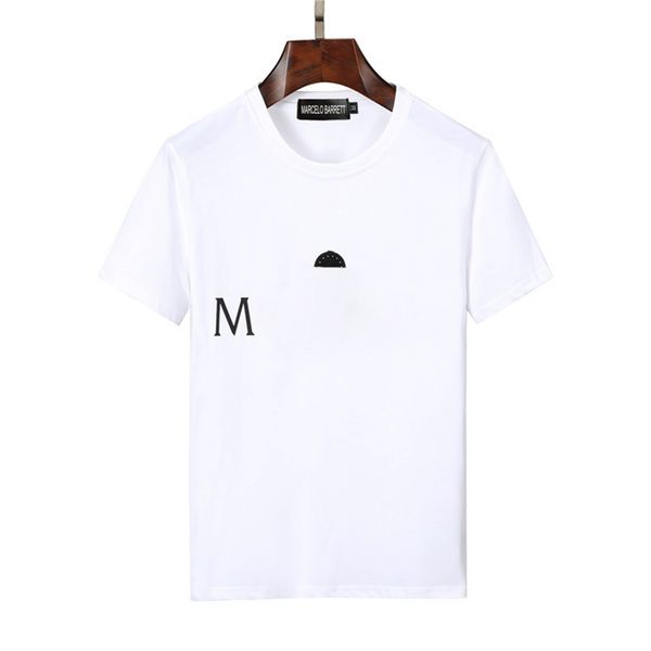 

marcelo berrett 2023ss new men's t-shirts mens designer brand t shirts women short sleeve italy fashion 3d printing quality 100% cotton, White;black