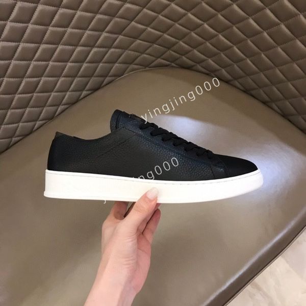 

designer boots calfskin casual shoes sneakers leather trainers fashion shoes leisure shoe platform lace-u mens sneaker, Black