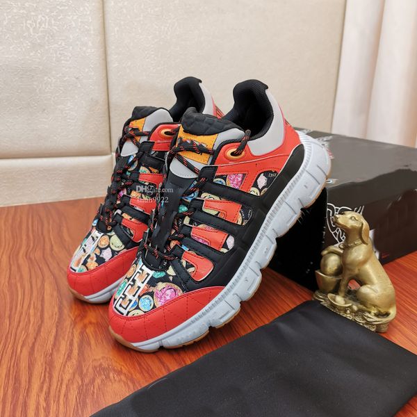 

designer trigreca running shoes luxury sneakers medusa sports shoes fashion casual trainer women men sneaker sdfwe