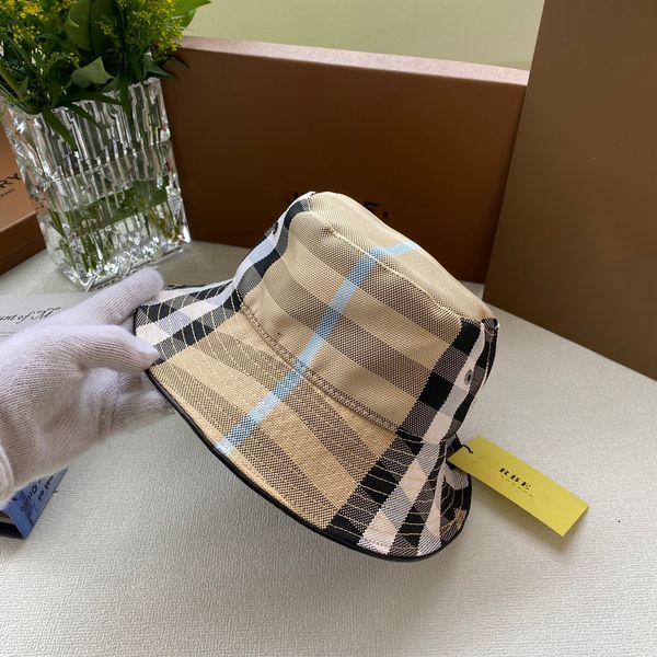 

luxurys summer fashion leisure designers bucket hat advanced sense full of simple men and women fishermans shading 3 colors is very good, Blue;gray