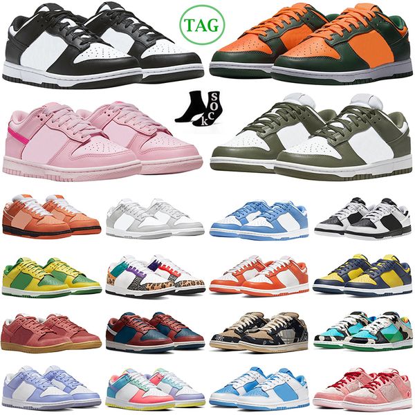 

triple pink panda low casual shoes medium olive miami hurricanes orange lobster university blue team green argon grey fog sports men women